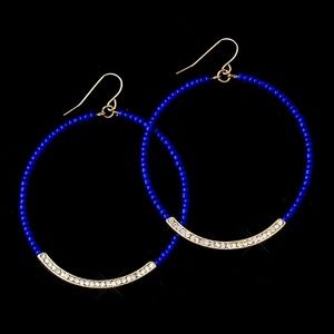 Women's Colorful Beaded Earrings in Assorted Colors (5 Pairs One Price)
